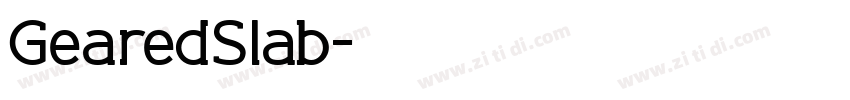 GearedSlab字体转换
