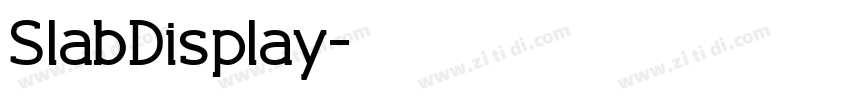 SlabDisplay字体转换