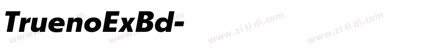 TruenoExBd字体转换 TruenoExBd字体转换