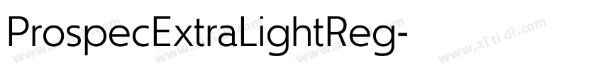 ProspecExtraLightReg字体转换