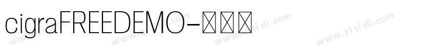 cigraFREEDEMO字体转换