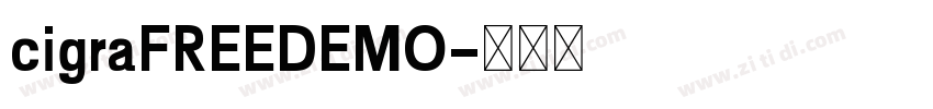 cigraFREEDEMO字体转换