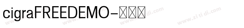 cigraFREEDEMO字体转换