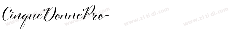 CinqueDonnePro字体转换