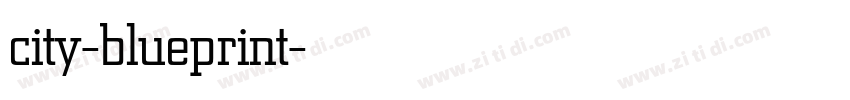 city-blueprint字体转换