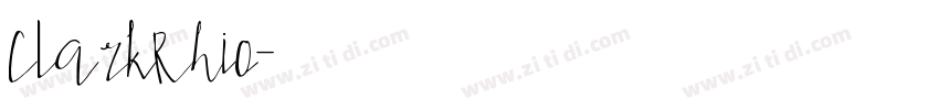 ClarkRhio字体转换