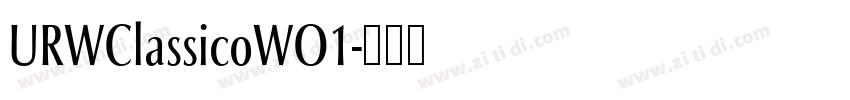 URWClassicoWO1字体转换