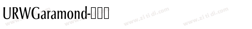 URWGaramond字体转换