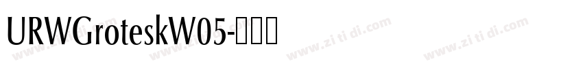 URWGroteskW05字体转换