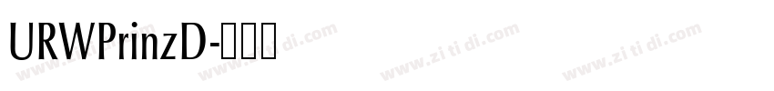 URWPrinzD字体转换