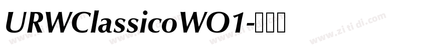 URWClassicoWO1字体转换