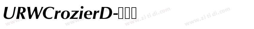 URWCrozierD字体转换