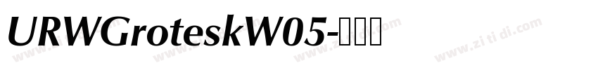 URWGroteskW05字体转换