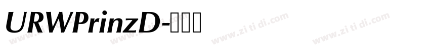 URWPrinzD字体转换