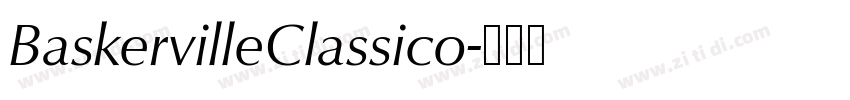 BaskervilleClassico字体转换