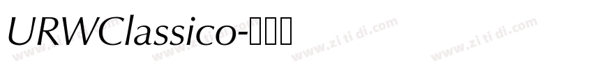 URWClassico字体转换