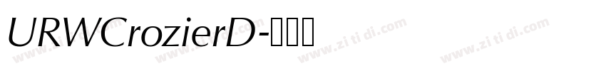 URWCrozierD字体转换