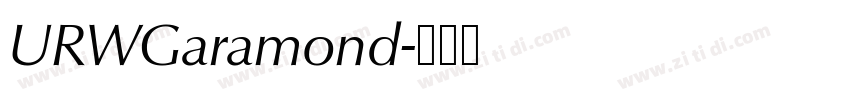 URWGaramond字体转换