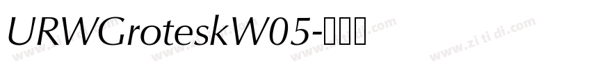 URWGroteskW05字体转换