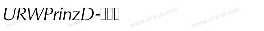 URWPrinzD字体转换