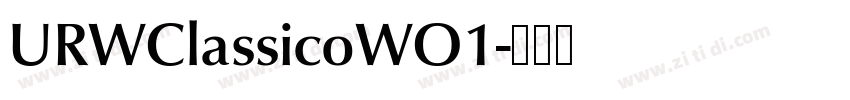 URWClassicoWO1字体转换