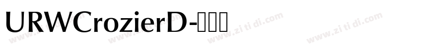 URWCrozierD字体转换