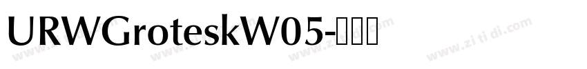 URWGroteskW05字体转换