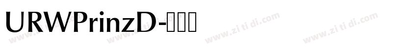 URWPrinzD字体转换