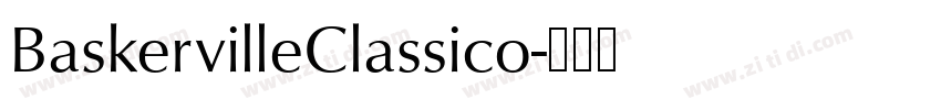BaskervilleClassico字体转换