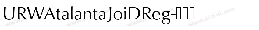 URWAtalantaJoiDReg字体转换
