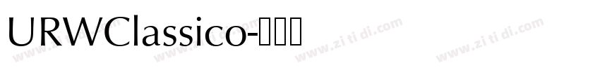 URWClassico字体转换