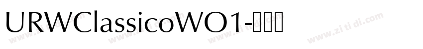 URWClassicoWO1字体转换