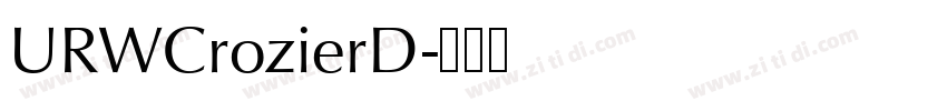 URWCrozierD字体转换