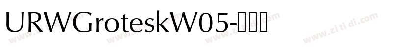 URWGroteskW05字体转换