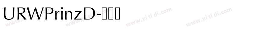 URWPrinzD字体转换