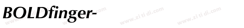 BOLDfinger字体转换