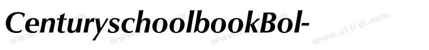 CenturyschoolbookBol字体转换