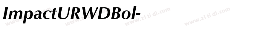 ImpactURWDBol字体转换
