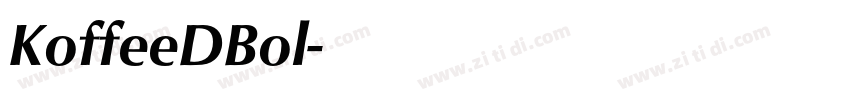 KoffeeDBol字体转换
