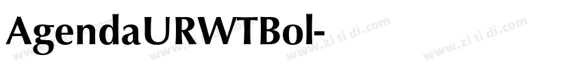 AgendaURWTBol字体转换