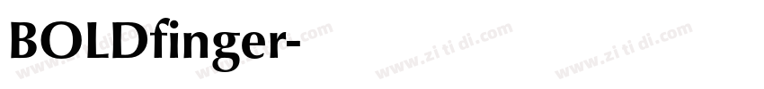 BOLDfinger字体转换