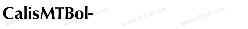 CalisMTBol字体转换