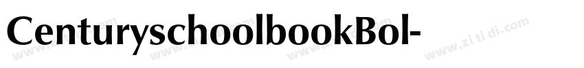 CenturyschoolbookBol字体转换