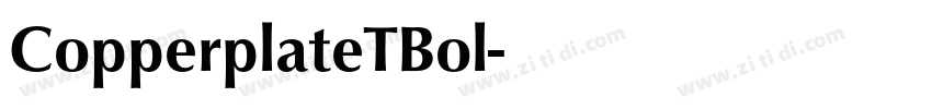 CopperplateTBol字体转换