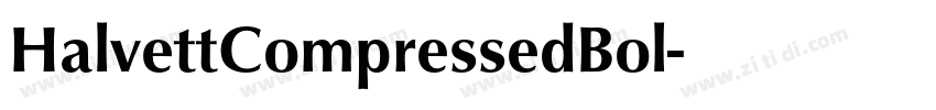 HalvettCompressedBol字体转换
