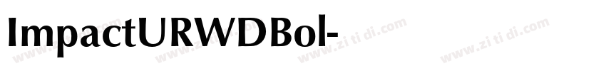 ImpactURWDBol字体转换