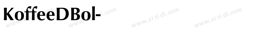 KoffeeDBol字体转换