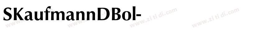 SKaufmannDBol字体转换