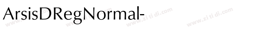 ArsisDRegNormal字体转换