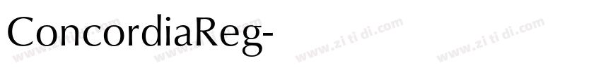 ConcordiaReg字体转换